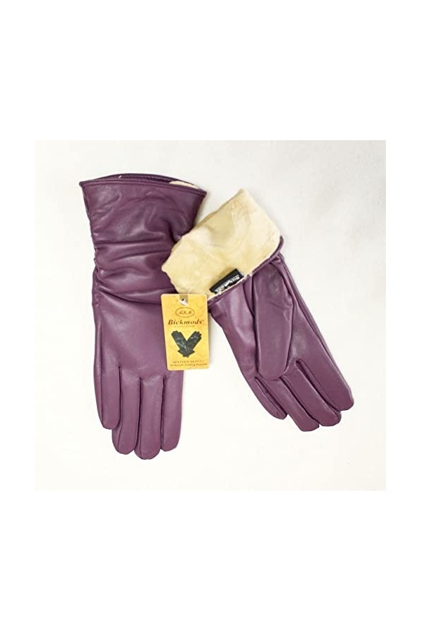 BJQZX Gants dhiver Gants en Cuir en Peau de Mouton Mode Femme Doublure de Velours de Style élastique for Rester au Chaud en 