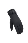 Reocahoo Gants Mariée Gants Femme Hiver Coupe-Vent imperméable Interne en Peluche Chaud Mitaines Dame écran Tactile Doux pour