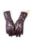 BJQZX Gants dhiver Gants en Cuir en Peau de Mouton Mode Femme Doublure de Velours de Style élastique for Rester au Chaud en 