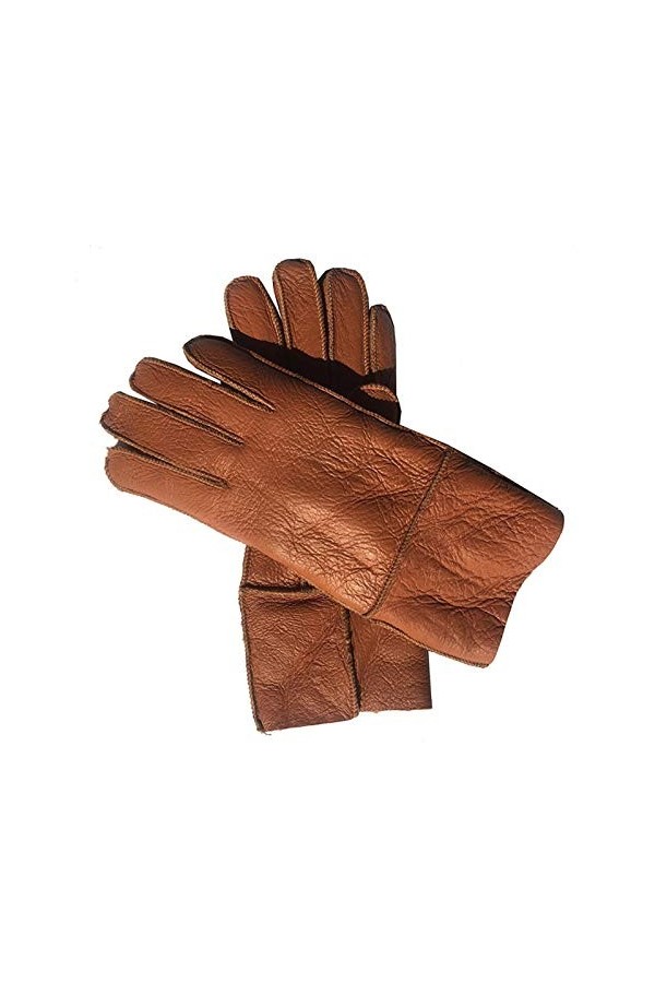 JBIVWW Gants dhiver Femmes Mode Chaud Dames Pleine de Doigts Classiques Gants moufles Color : Green Leather, Gloves Size : 