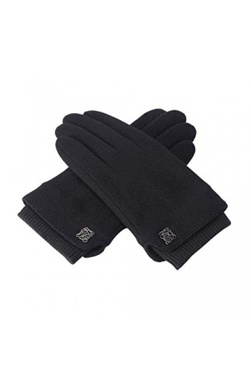 FUFU Moufles Gants dhiver Gants Décran Tactile Coupe-Vent Extérieur Gants De Conduite, Gris, Noir Color : Black 