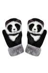 ZTJ Moufles danimaux tricotés à la Main 3D Fluffy Cartoon Animal Thermal Moufles Full Fingers Thickening Soft Winter Warm Mi