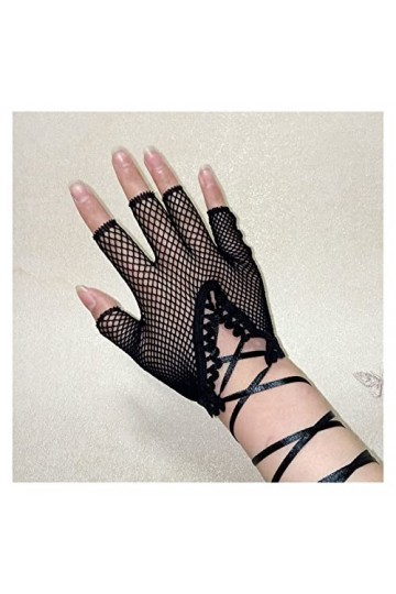 Saturey Gants de Protection Solaire dété Filet de pêche en Dentelle Gants de Protection Solaire Maille élastique for Femmes 