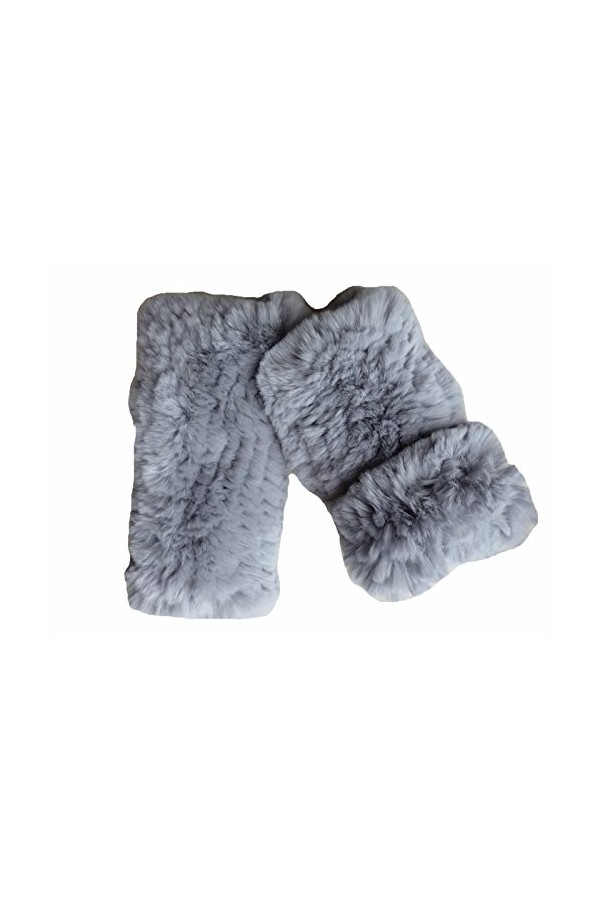 Haute Elasticité Femme Sans Doigts Gants En Veritable Fourrure de Lapin Rex Multicolore 6 