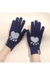 LZQPEARL Gants Chauds Chauds dhiver Femmes Cute Cat Paw Patte à tactiles Chaudes Gants Femmes Fluff Gants Flip sans Doigts G