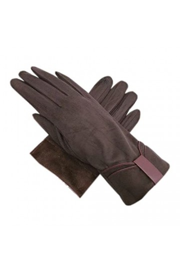 Gants Chauds Pour Femme Gants Hiver Dames Poignet Mode Gants En Daim Écran Tactile Sports Chauds Conduite Et Équitation Marro