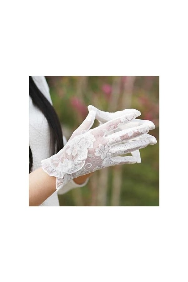 Gants dhiver Mode Sexy Dentelle écran Tactile Gants été crème Solaire Dames Anti-UV Conduite Anti-dérapant Cyclisme Dentelle