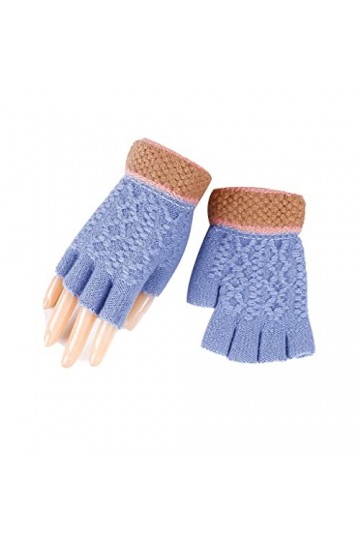 iPeson Doigts Antidérapants Gants De Dames dhiver Demi-Doigts Gants en Tricot Doux Et Écran Tactile Velours À Écran Tactile 