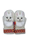 Mumuve Gants, moufles en peluche danimaux de dessin animé pour femme, gants dhiver chauds, gants de ski pour filles, gants 