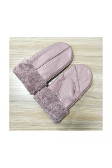 TJOIUY Gants dhiver Gants dhiver Garder au Chaud épaissir Gants en Cuir Mitaines pour Femmes Dames et Filles Gants dhiver 