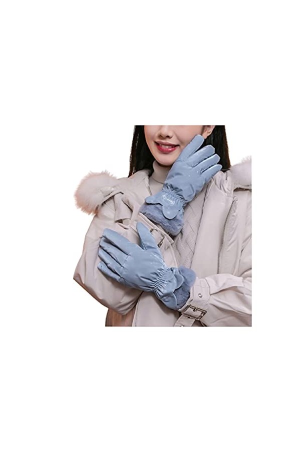ZAJ Garder au Chaud Gants à écran Tactile Hivernal - Gants Thermiques à Doigts de Couleur féminine for Femmes - Gants de Cond