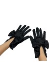 moisture Gants dhiver pour Hommes/Femmes Mariée Gants De Mariage Blanc Bowknot Satin Dentelle Robe De Mariée Tulle Courtes G