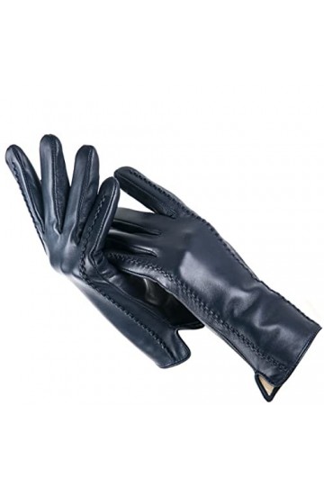 Gants en cuir rayé pour femmes, gants en cuir coloré pour femmes, gants en peau de mouton pour femmes, moufles tendance pour 