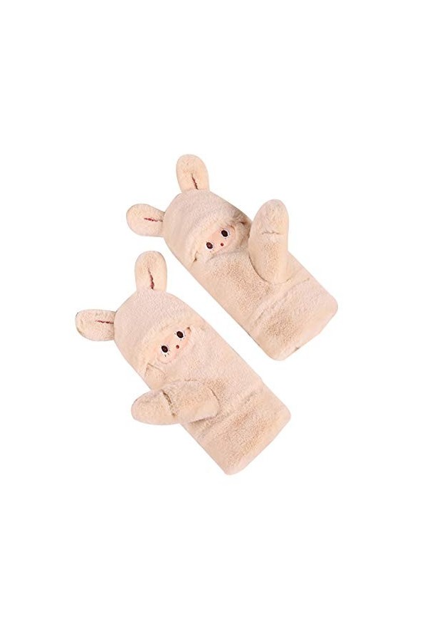 CAILIN Gants Gants dhiver Femmes Warmth Mignon de, Froid et Coupe-Vent Plus de Velours épaissie Suspendus Gants de Cou déqu