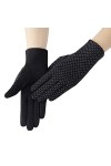 BeFur Gants courts en dentelle pour femme - Protection solaire - En coton - Accessoire de costume, Rose, taille unique