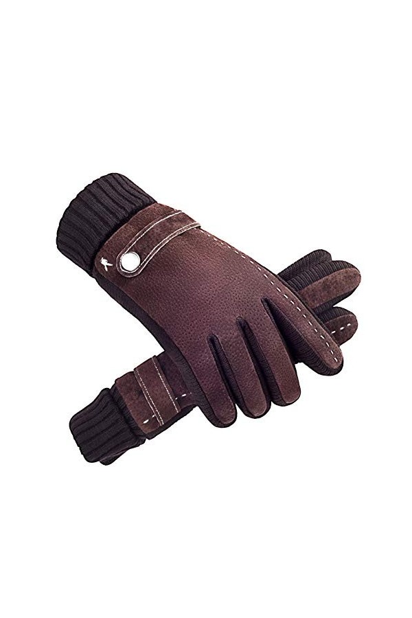 FUFU Moufles -Vent Et Anti-Froid Gants, avec Les Doigts Tactiles De Lécran, À Froid Et Épreuve Gants Chauds, for Travailler 