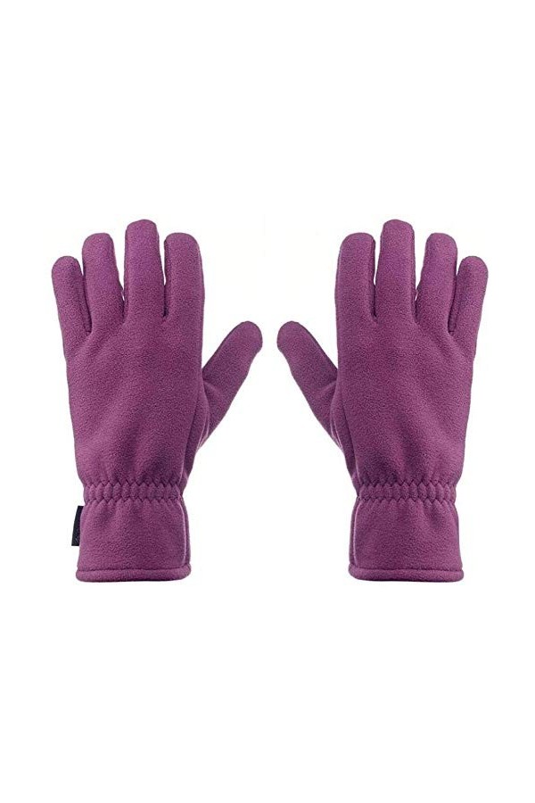 L.HPT Gants Chauds en Laine Polaire Gants de Sport dalpinisme Couleur: Noir, Taille: M 