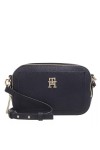 Tommy Hilfiger Sac Bandoulière Femme TH Emblem Camera Bag Petit Modèle, Noir Black , Taille Unique