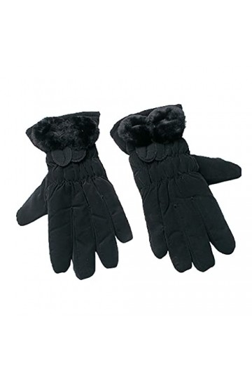 ZAJ Garder au Chaud Gants Thermiques for Femmes - Gants de Doigts de Couleur de Couleur Unie - Gants par Temps Froid - Gants 