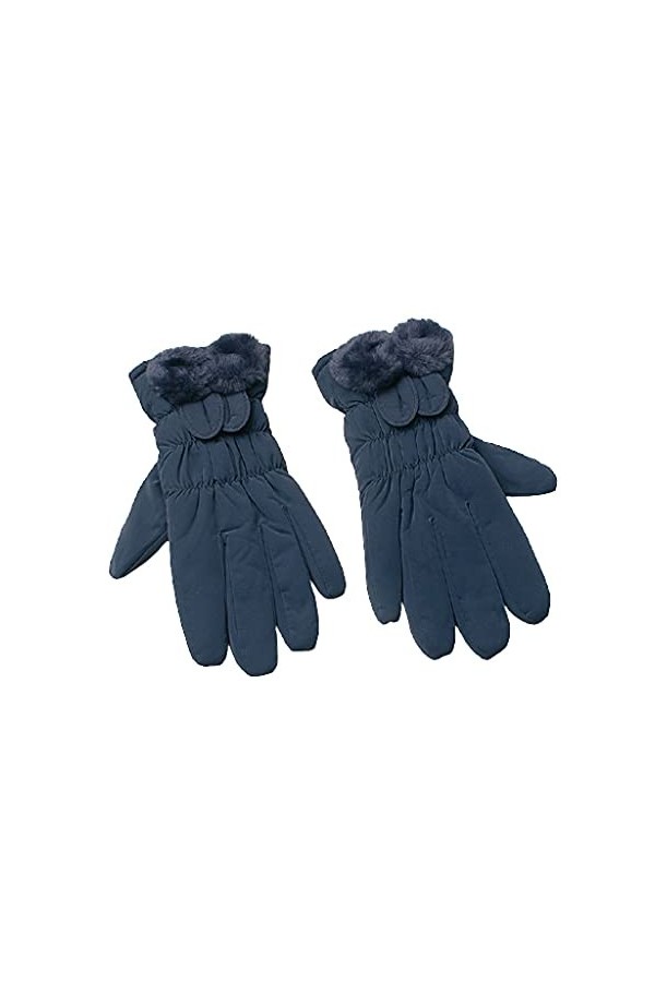 ZAJ Garder au Chaud Gants Thermiques for Femmes - Gants de Doigts de Couleur de Couleur Unie - Gants par Temps Froid - Gants 