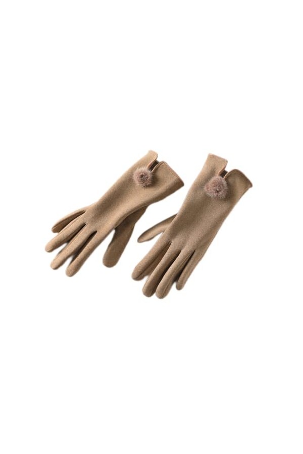Reocahoo Gants Mariée Mode Dame Gants Femmes Hiver Vintage écran Tactile Conduite Coupe-Vent Garder au Chaud Gant Mitaines Ex