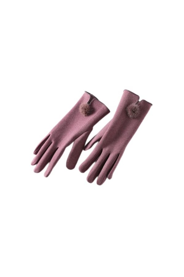 Reocahoo Gants Mariée Mode Dame Gants Femmes Hiver Vintage écran Tactile Conduite Coupe-Vent Garder au Chaud Gant Mitaines Ex