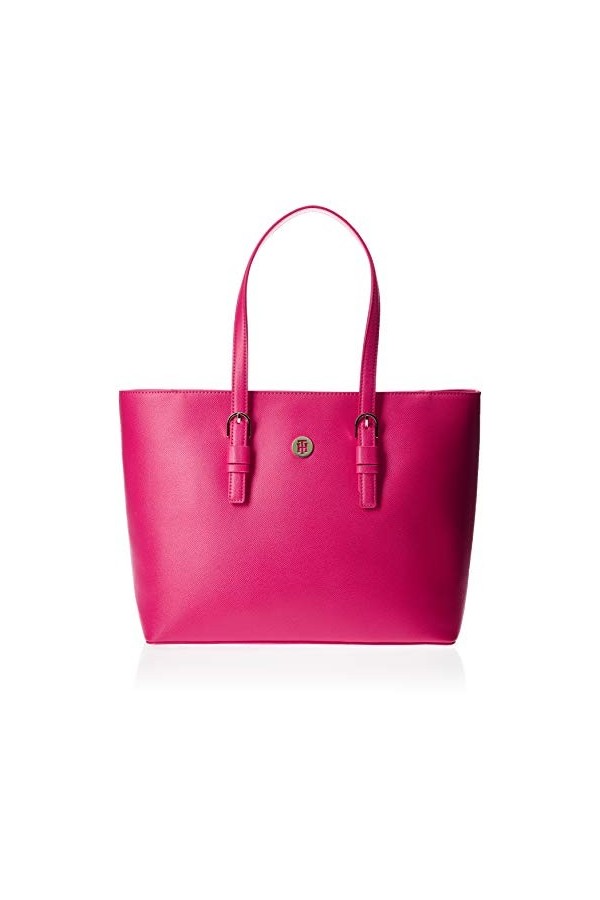 Tommy Hilfiger Classic Saffiano Ew Tote, Cabas femme, Multicolore Bright Jewel , 13.5x0.1x40.5 cm W x H L 