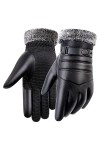 Gants Chauds Pour Femme Plus Gants De Ski DÉquitation Rembourrés En Velours Gants En Cuir Pour Hommes Pour Garder Au Chaud E