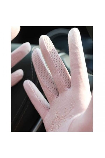 BUDBYU Gants Dété Nouvelles Femmes Parasol en Plein Air Gants De Conduite Respirant Écran Tactile Non-Slip De Glace en Soie 