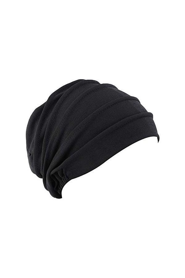 QCHOMEE Femme Bonnet Turban Extensible Bonnet de Nuit Sommeil Coton Couvre-Chef Calotte Doux Chapeau Bandeau Foulard Musulman