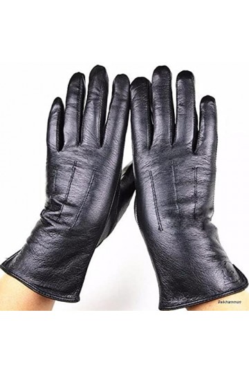 BJQZX Gants dhiver Gants en Peau de Cerveau de la Mode féminine Style de Dentelle de Lace de la Mode Gants de Velours Garnis