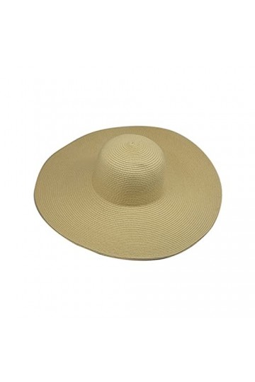 wrtgerht Casquette HatSummer Sun Protection Womens Straw Beach Protection HatFolable Wide-Brim Floppy Baseball Gants Color 