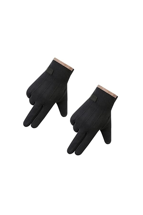 iPeson Doigts Antidérapants Gants Chauds De Chaleur dhiver Gants Doux Vent Extérieur Et À Écran Tactile Froid Gants de Cycli