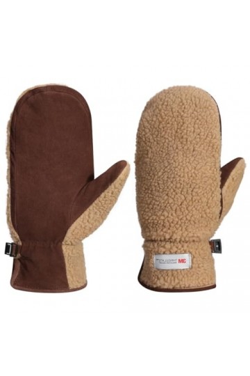 Harssidanzar Mitaines en cuir pour femmes pour lextérieur chaud polaire 3M Thinsulate hiver ski gants en peau de mouton daim