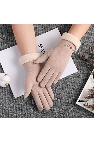 Gants Et Moufles Femme Gants Extensibles En Plein Air Pour Femmes Avec Écran Tactile Chaud En Velours DHiver Pour Femmes,05