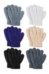 6 Paires Gants Tricotés dEnfants Gants en Pleins Doigts pour Tout-Petits Mitaines dHiver dEnfants Chaudes