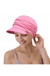 Cysocool Casquette de baseball souple en bambou doux pour femmes, chapeau de chimio à visière pour la perte de cheveux, chimi