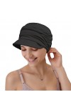 Cysocool Casquette de baseball souple en bambou doux pour femmes, chapeau de chimio à visière pour la perte de cheveux, chimi