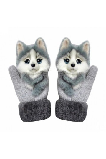 SONAXO Gants Animaux Hiver, Moufles en Forme danimal Mignon, Mitaines Doublure Chaudes dhiver, Cadeau dhiver Adult,H 