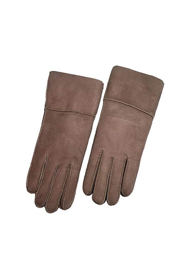 UKKD Gants Gants dhiver Femmes Véritable Cachemire Fourrure Gants Chauds Dames Gants De Moufle en Cuir Véritable