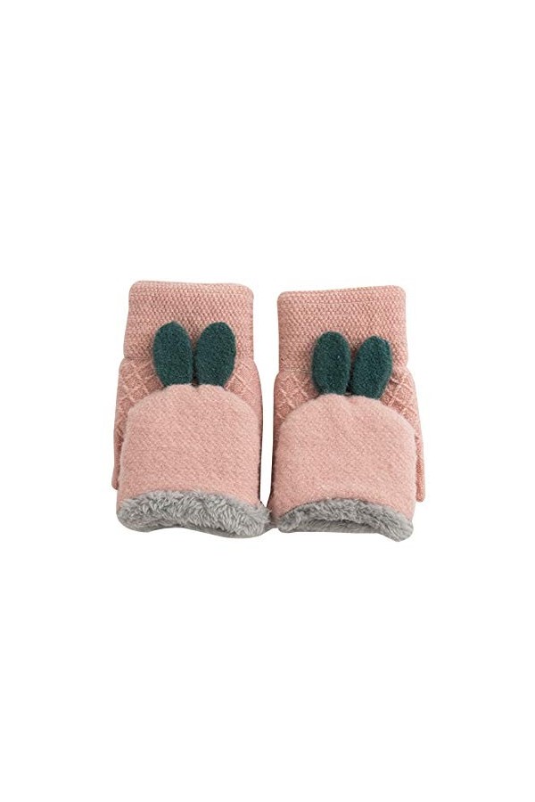 CAILIN Gants Gants Dames Gants à et Velours Chauds for Cyclisme, en 1 Taille Gants et moufles Color : Pink