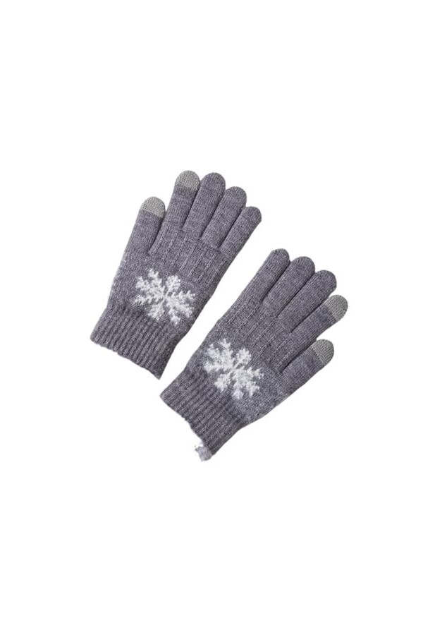 ERICAT Gants tricotés dhiver for femmes, protection des mains à écran tactile, gants tricotés résistants au froid Color : G