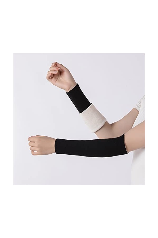 LZQPEARL Hiver extérieur équitation Peluche de Peluche de Peluche de Peluche à Bras Froid gardes Poignet Gant Chaud sans Doig