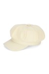 MK MATT KEELY Casquette Femme Chapeau Béret Visière Newsboy Bonnet Classique Français Quatre Saisons,Blanc