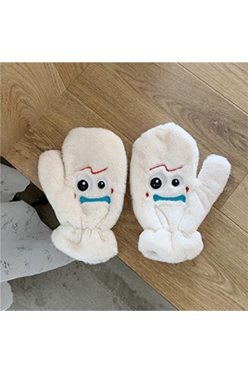 Gants dhiver pour femme - Moufles en cachemire - Motif : Charlie