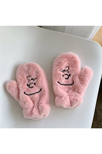 Gants dhiver pour femme - Moufles en cachemire - Motif : Charlie