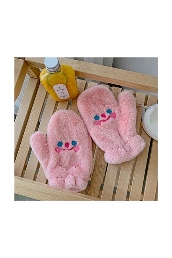 Gants dhiver pour femme - Moufles en cachemire - Motif : Charlie