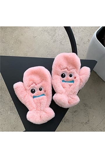 Gants dhiver pour femme - Moufles en cachemire - Motif : Charlie