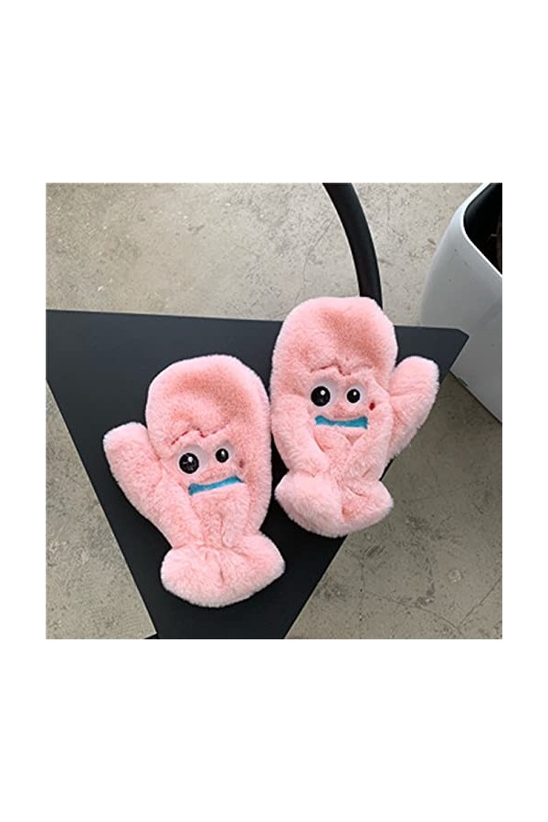 Gants dhiver pour femme - Moufles en cachemire - Motif : Charlie