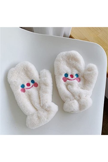 Gants dhiver pour femme - Moufles en cachemire - Motif : Charlie